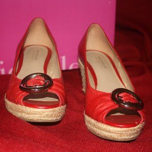 LADIES RED ESPADRILLES